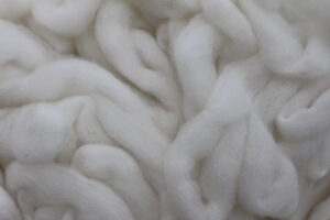 Heather's white baby fleece roving