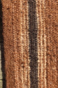 rug brown black white closeup