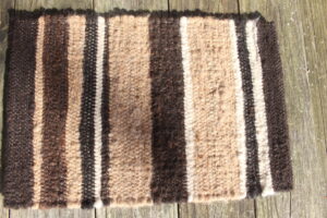 Placemat brown black fawn white