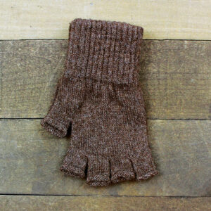 fingerless gloves brown